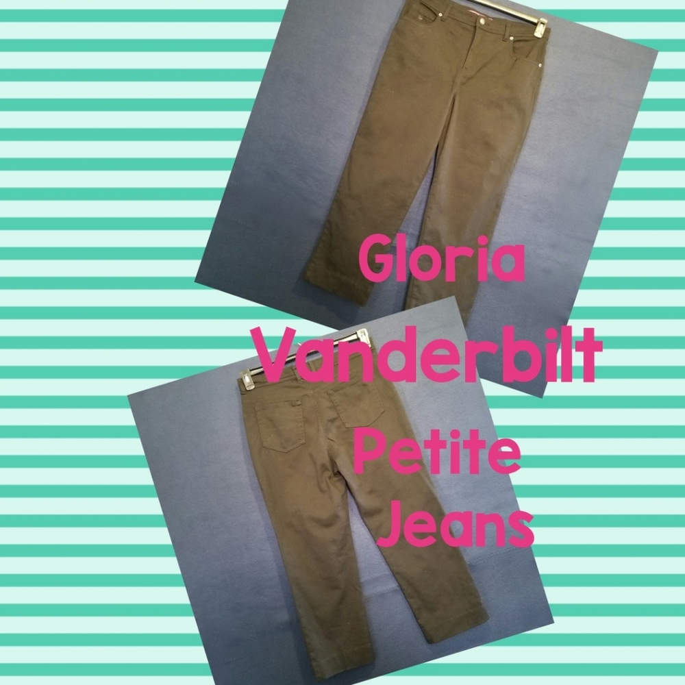Gloria Vanderbilt Black Petite Jeans